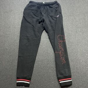 Champion Reverse Weave Men’s Size Medium Black Activewear Logo Jogger Sweatpants